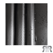 RockRose 3D Matte Black 2FT x 5FT Carbon Fiber Vinyl Wrap