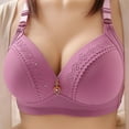 thumbnail image 4 of Women's Plus Size Wireless Bra Push Up Lingerie, Large Size Breathable Comfort Underwear, Anti Sagging Lifting Bralette, Full Coverage Smoothing Vest, Accessory Breast Collection Shaping Top, 4 of 7