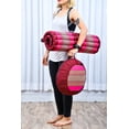thumbnail image 7 of Leewadee Zabuton Seating Cushion – Square Floor Seat for Meditation Exercises, Light Yoga Mat Filled with Kapok, 28 x 28 inches, Auburn Pink, 7 of 7