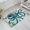 thumbnail image 4 of Ocean Octopus Bath Mat Non Slip Watercolor Sea World Animal Home Bathroom Bath Shower Bedroom Mat Toilet Floor Door Mat Rug Carpet Pad Doormat(18X30IN), 4 of 6