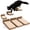 Brown, variant on Cat Wall Steps - Set Of 3 Stairs For Cats To Climb With Fixtures 8.7"x4.7" Floating Climbing Or Playing Kittens And Adult Black