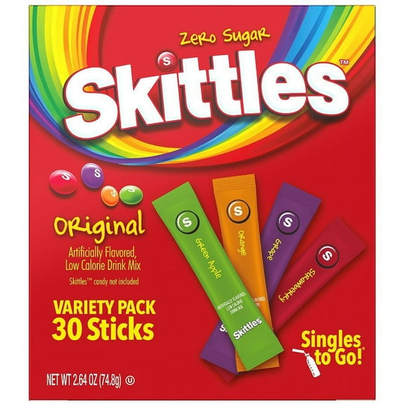 Skittles Powdered Drink Mix 30.0 ea Pack of 2