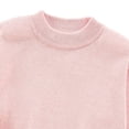 thumbnail image 5 of Husipze Boys Crewneck Sweater Solid Long Sleeve Kids Thick Warm School Pullover Fall Winter Basic Cozy Knit Jumper Tops Pink 3-4 Years, 5 of 9