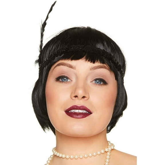 Karnival Costumes Roaring 20s Flapper Black Sequin Headband