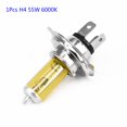 thumbnail image 2 of EchoBliss 1X H4 55W 3000K Coche Xenón Gas Halógeno Faro Lámpara Bombillas Amarillo Shell, 2 of 11