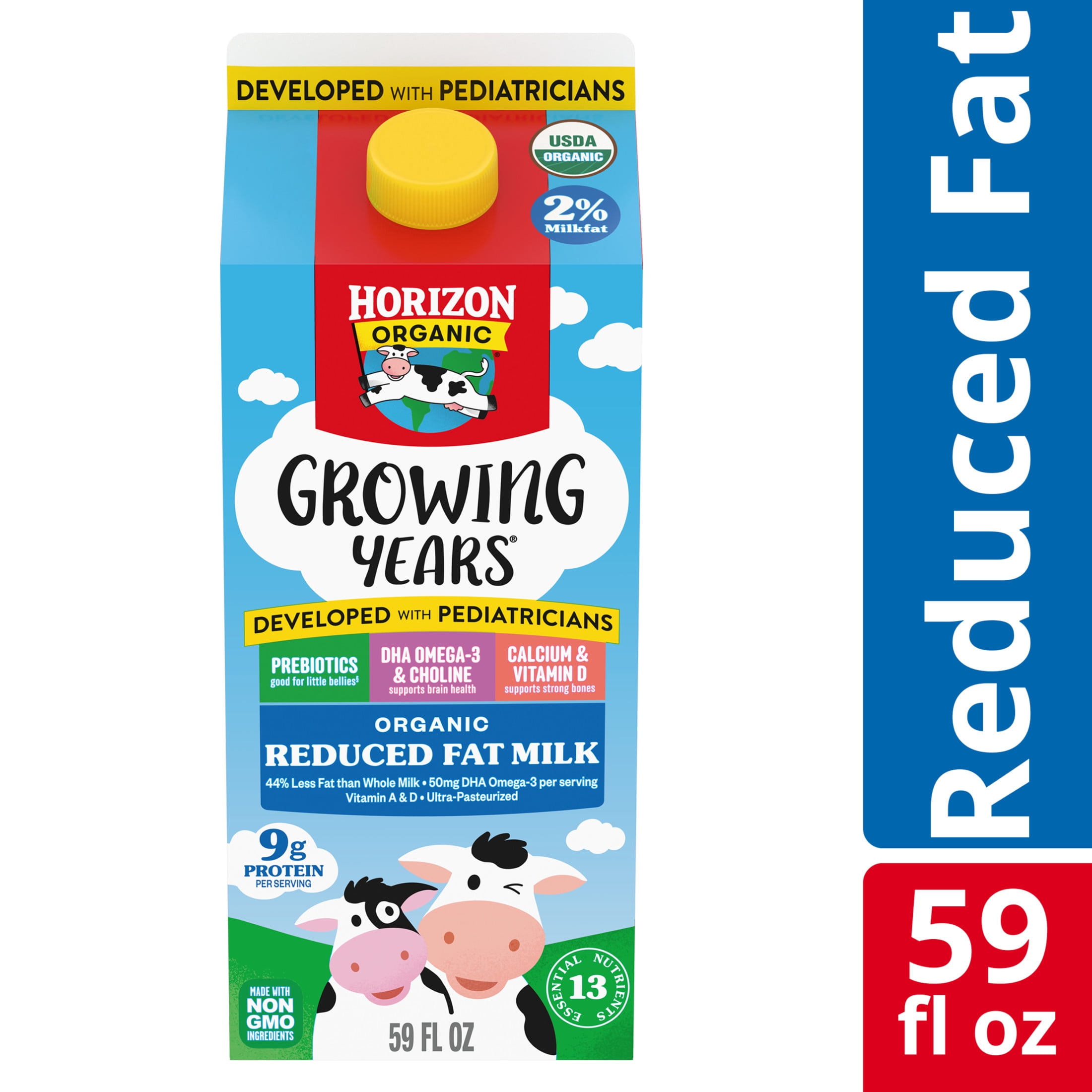 Horizon Organic Growing Years Organic 2% Milk for Kids, 59 fl oz Carton