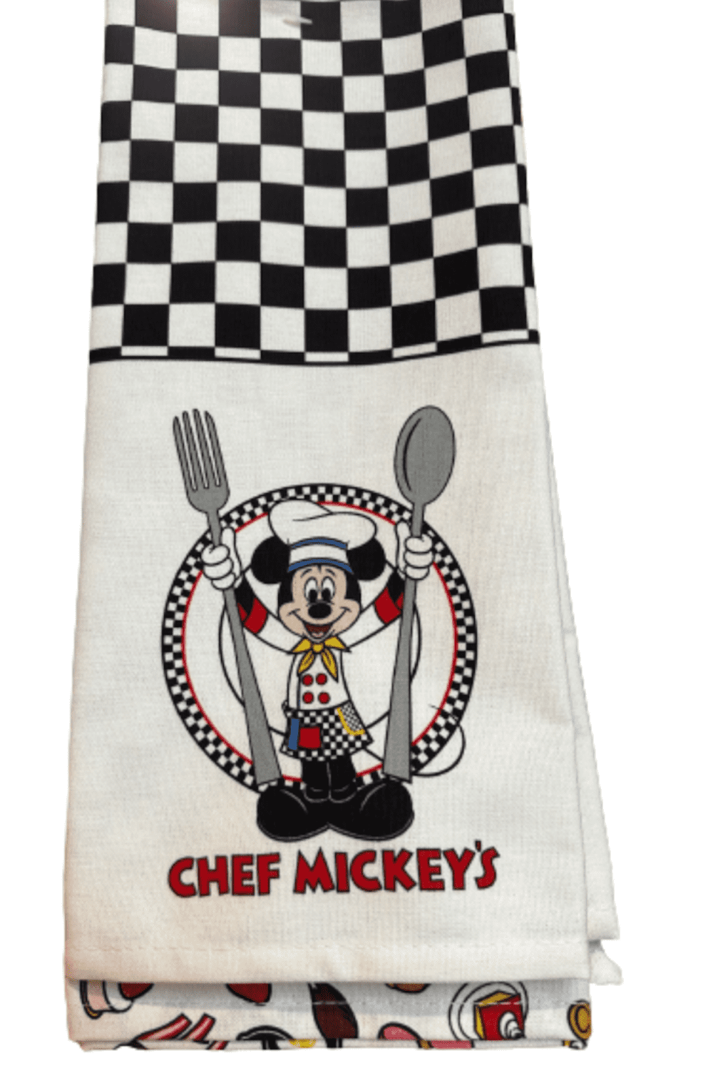 Disney Parks Mickey Mouse and Friends Colorful Kitchen Towel  Set of 2 NEW