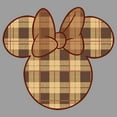 thumbnail image 2 of Boy's Mickey & Friends Plaid Minnie Mouse Logo  Pull Over Hoodie Athletic Heather Small, 2 of 4