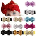 thumbnail image 2 of NUZYZ Baby Infant Girl Hair Band Sequined Bow Headband Bowknot Hair Accessory Hairband, 2 of 2