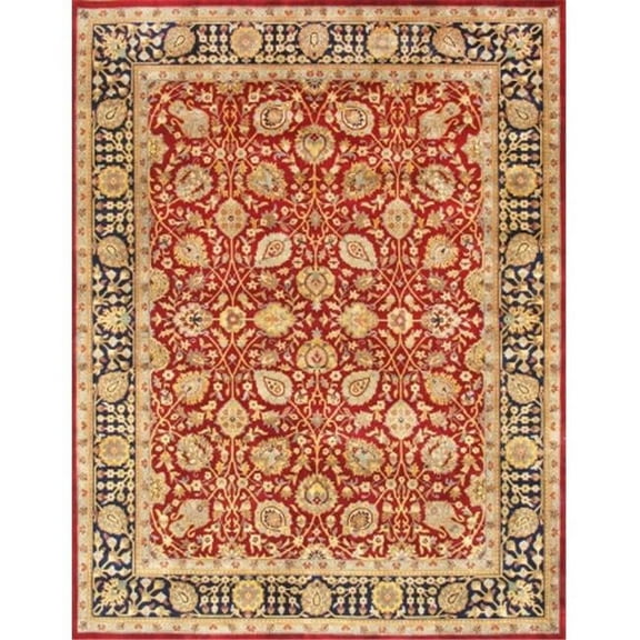 Pasargad Home Baku Collection Hand-Knotted Wool Area Rug  8' 11" X 11' 7"