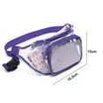 thumbnail image 2 of Clear Fanny Pack, Weatherproof Waist Bag for Women Men, Travel, Beach, Events,Concerts Bag, 2 of 5