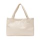 thumbnail image 5 of Bolsa de mano sólido para mujer, de compras de hombro de PU a la moda de gran capacidad (blanco) Ehuebsd Para Estrenar, 5 of 9