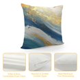 thumbnail image 4 of ERAPDAUR Decorative Throw Pillow Covers, Modern Dark Blue Abstract Oil Painting Art Square Pillows Cover Case For Cushions Sofa Bed Cushion Living Room Farmhouse Outdoor Decoration… 20x20in, 4 of 5