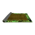 thumbnail image 2 of Ahgly Company Indoor Round Abstract Green Modern Area Rugs, 3' Round, 2 of 4