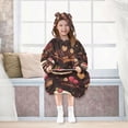 thumbnail image 7 of FORMRS Wearable Blanket Hoodie with Sleeves for Kids Cozy Flannel Sweatshirt, Sweet Cakes, 7 of 7