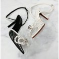 thumbnail image 4 of Top MODA Shoes Women Stiletto High Heels Pointed-Toe Ankle Strap Bling Rhinestone Pearl PARSON-25 White / Clear See-Through 5.5, 4 of 5