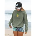 thumbnail image 2 of Buon Ferragosto Pineapple Doodle Hoodie Women -Image by Shutterstock, Female 3X-Large, 2 of 4