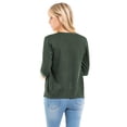 thumbnail image 7 of Made by Olivia Women's Classic Button Down Long Sleeve V-Neck Soft Knit Sweater Cardigan, 7 of 7