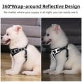 thumbnail image 2 of TETOU Reflective Dog Harness and Leash Set, No-Pull Pet Harness Adjustable Mesh, Ultra Breathable Padded Dog Vest Harness for Small Medium Large Dogs - Black, S, 2 of 10