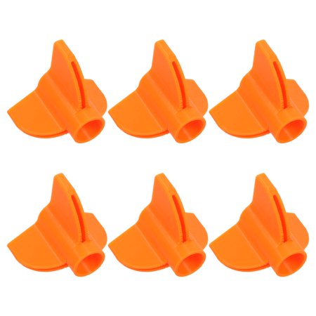 Raindrops Durable ABS Arrow Fletching Covers Enhanced Precision for Outdoor Use 6Pcs