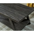 thumbnail image 6 of Roundhill Furniture Athens Wood Coffee Table Set in Weathered Espresso, 6 of 11