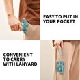 thumbnail image 5 of JIALIOU Nylon Trifold Card Wallet with ID Window Zipper Pocket for Men Women Teen Abstract Floral Stained Glass, 5 of 7