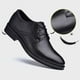 LSLJS Men's Leather Shoes Chaussures en Cuir à Pointes Décontractées et Confortables pour Hommes sur Dégagement, Mode Chaussures Décontractées – image 5 sur 9