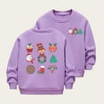 thumbnail image 2 of Children's Autumn And Winter Long Sleeve And Christmas Print Casual Thick Warm Round Neck Hoodie For Boys And Girls, 2 of 3