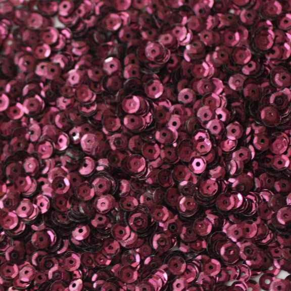 Burgundy Wine Red Cup Sequins 4mm Shiny Metallic Made in USA