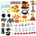 thumbnail image 2 of Coofit Kit d'Ornements Miniatures Décoratifs 60 Pcs Figurines de Jardin Féerique Micro Paysage, 2 of 10