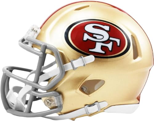 San Francisco 49ers RAVE Riddell Speed Mini NFL Football Helmet