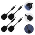 thumbnail image 3 of 4Pack Black Small Cylinder Plastic Copper Conference Karaoking Live Streaming Recording Microphone for Singing, 3 of 8