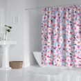 thumbnail image 2 of Pioneer Flower Floral Print Pattern Shower Curtain 72"x72" ,Bathroom Decorative Shower Curtains Set with 12 Hooks,Modern Waterproof Washable Shower Curtain, 2 of 6