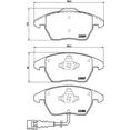 thumbnail image 2 of Balatas Delanteras marca brembo para Volkswagen Jetta SE 2013, 2 of 5