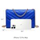 thumbnail image 4 of Bandolera Dasein para mujer, pequeña, acolchada, azul real, 4 of 6