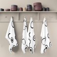 thumbnail image 5 of Minimalist Circle Pattern Decorative Waffle Towel Kitchen Dishcloth 28x18in Multi-Use Tea Towel, 5 of 7