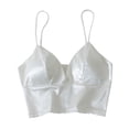 thumbnail image 1 of Ropa Interior Con Cuello En V Top De Tubo Recortado Sujetador Bralette De Moda Para Niñas 26 Cm Blanco SM SunniMix Chaleco Bralette, 1 of 8