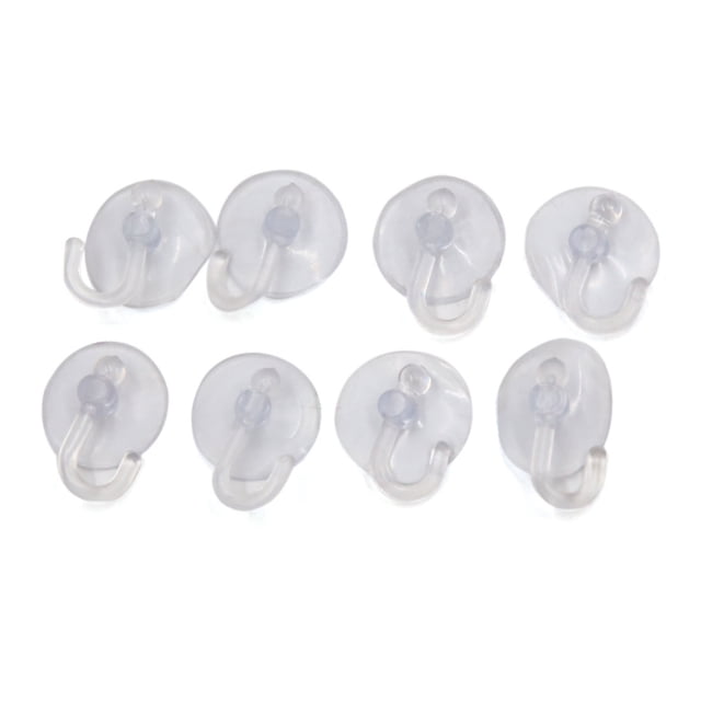 8Pcs Gancho de Ventosa 2.5cm Dia de Una Sola Cara Almohadilla Transprente para Auto