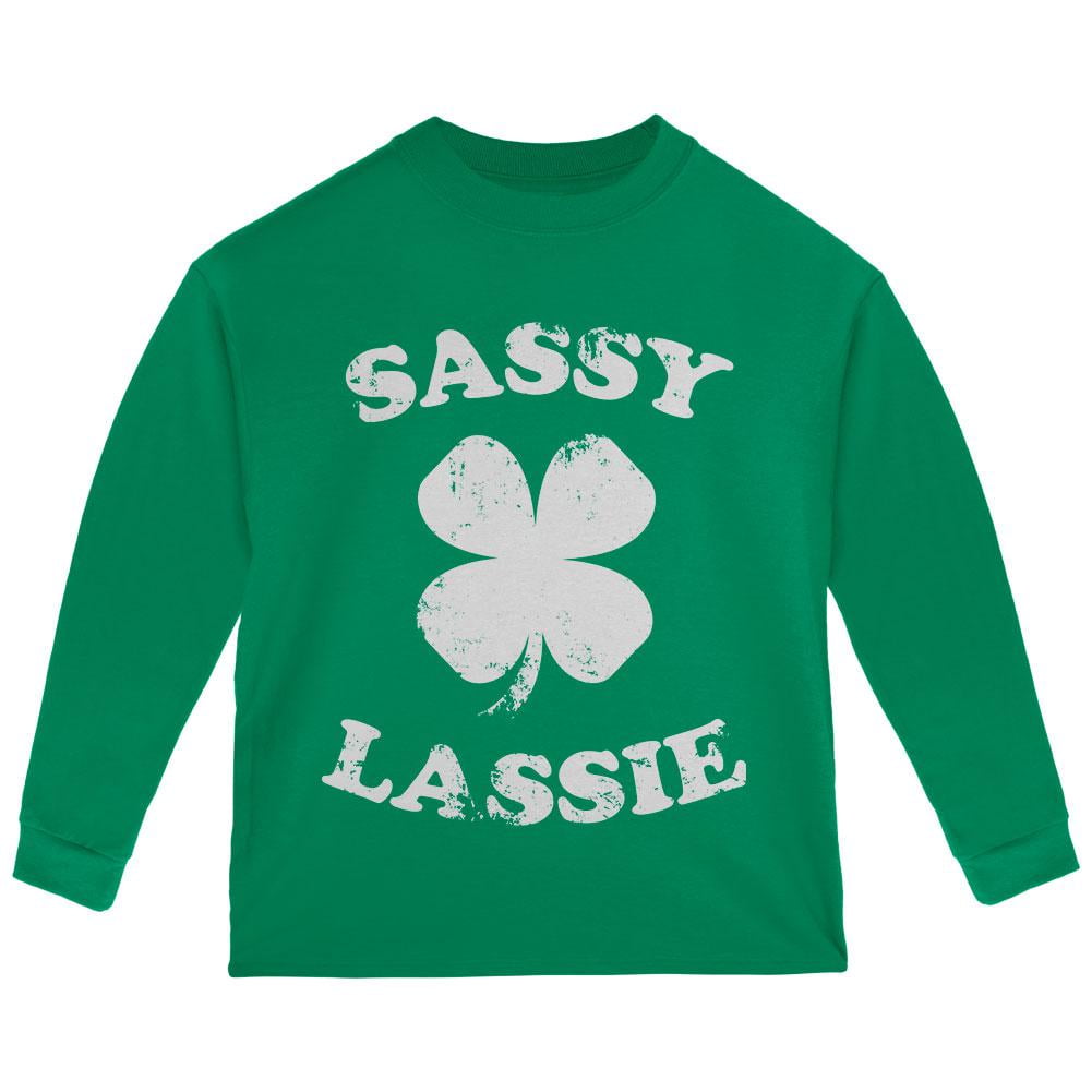 Sassy Irish Lassie Irish Green Adult Sweatshirt St Patricks Day