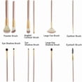 thumbnail image 2 of 12 Piece Makeup Brushes Set | Horse Hair Professional Kabuki Makeup Brush Set Cosmetics Foundation Makeup Brushes Set Kits with White Cream-colored Ca, 2 of 4