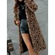 thumbnail image 1 of New style Leopard Pattern Mid Length Coat, Casual Open Front Long Sleeve Outerwear, Women's Clothing, 1 of 5