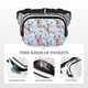 thumbnail image 5 of Fotbe Lobsters Cangurera Cuadrada con Estampado de Doble Capa, Bolsa de Cintura Ajustable Mini para Hombres y Mujeres, 5 of 9