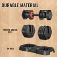 thumbnail image 5 of Exercise Equipment Adjustable Dumbbell Set, 10 in 1 Free Dumbbell for Men and Women, Black Dumbbell for Home Gym, Full Body Workout Fitness, Fast Adjust by Turning Handle (10 Gears/55 LB),Home Gym Eq, 5 of 10