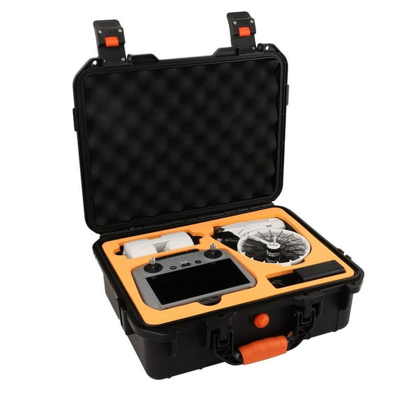 Sunnylife Waterproof Carrying Case for DJI Flip – Hard Shell Protective Travel Storage Box with Custom Foam Insert for Drone, Controller, Batteries & Accessories