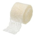 thumbnail image 1 of Unique Bargains Lace Trim 10 Yards 2 Inch Flower Elastic Lace Ribbons for Package Decoration Wedding Headbands Beige, 1 of 5