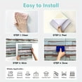 thumbnail image 6 of 10pcs 3D Faux Wood Wall Panels 11.8"x11.8", PVC Peel and Stick Self-Adhesive Tiles for Living Room Accent Farmhouse Wall Decor, 6 of 10