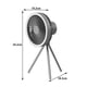 thumbnail image 5 of Round Fan Light with Tripod Stand Lightweight Quiet Airs Cooler Fan for Picnic Camping, 5 of 5