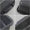 thumbnail image 3 of 4-Pack 24 L Gray Large Plastic Bus Box,  Bus Tubs, 3 of 7