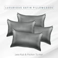 thumbnail image 2 of 6 Pieces Pillowcase Set with Hidden Zipper closure, King, Gray, 2 of 4