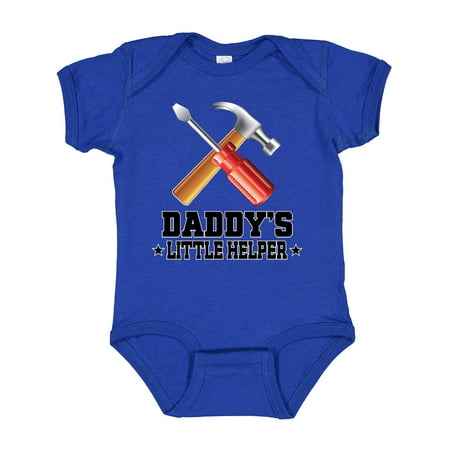 

Inktastic Daddy Little Helper Tools Boys Baby Bodysuit
